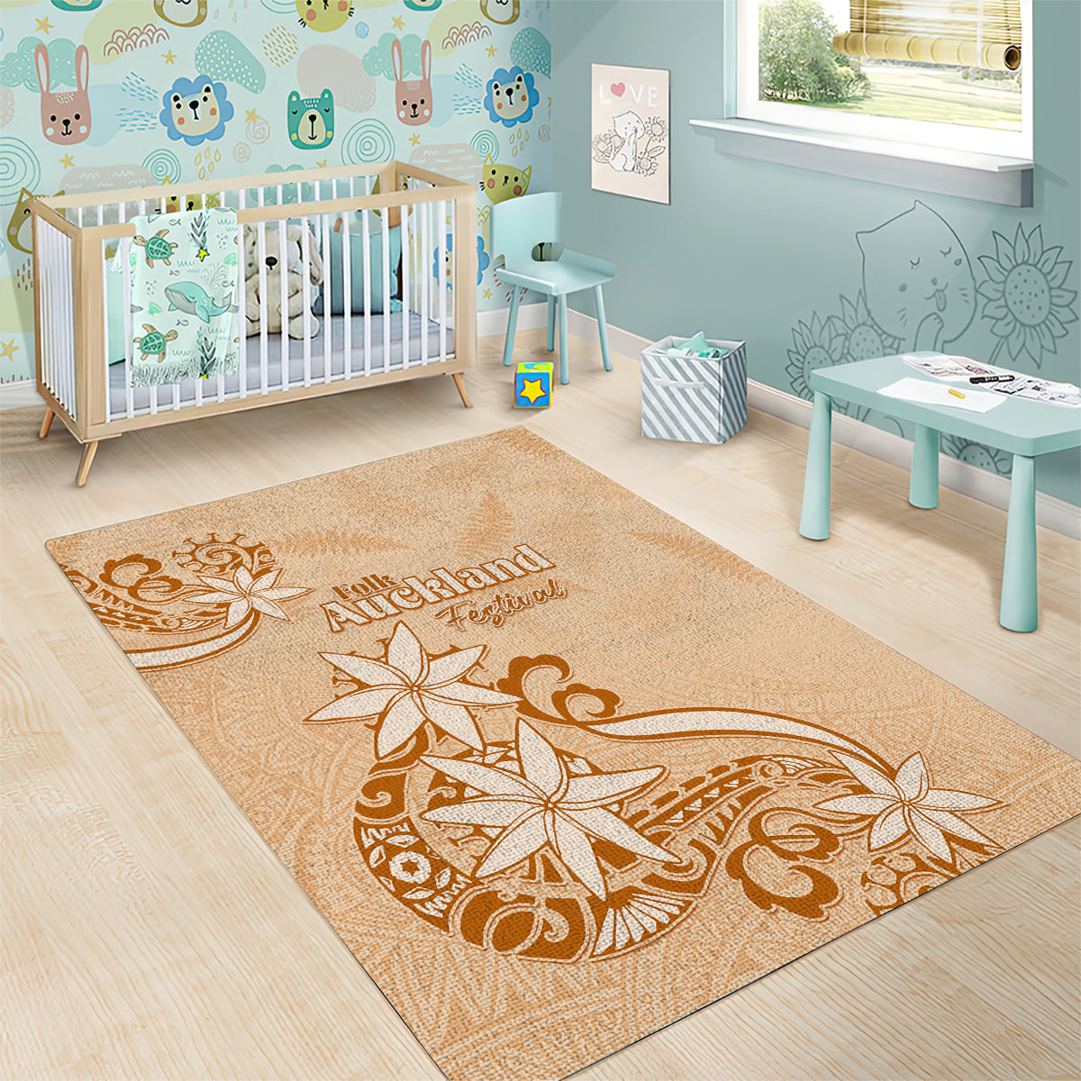 New Zealand Auckland Folk Festival Area Rug Vintage Style LT05 - Polynesian Pride