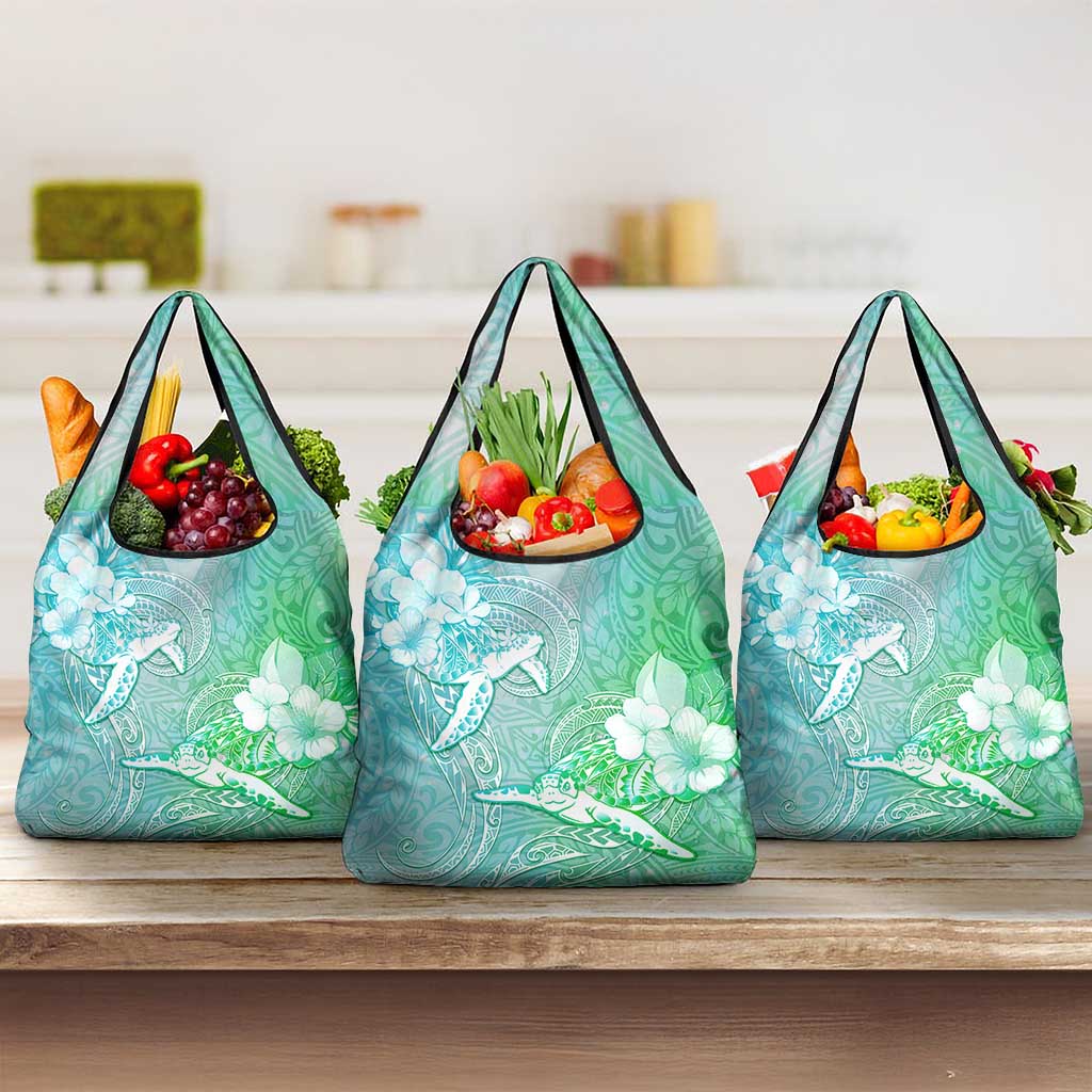 Couple Sea Turtle One Love One Heart Grocery Bag