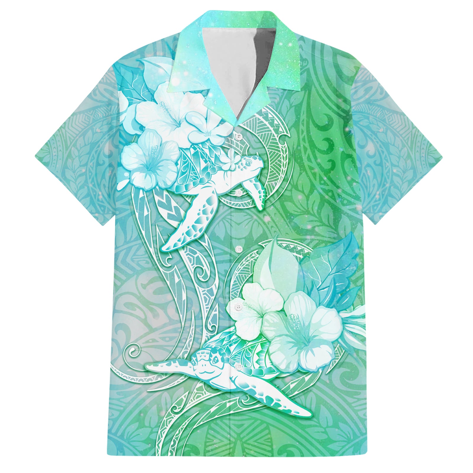 Couple Sea Turtle One Love One Heart Hawaiian Shirt LT05 Aqua - Polynesian Pride