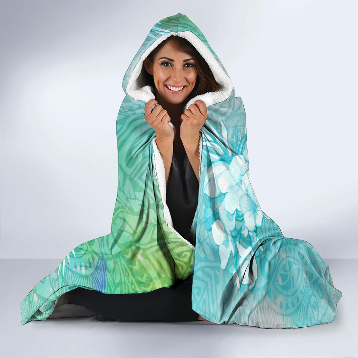 Couple Sea Turtle One Love One Heart Hooded Blanket LT05 - Polynesian Pride