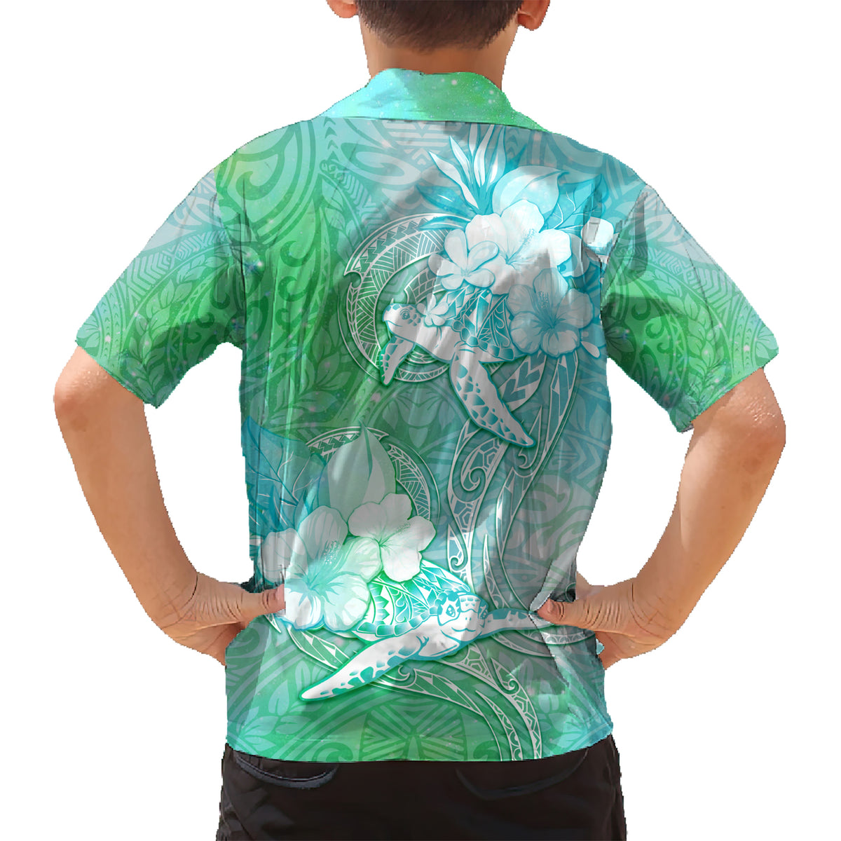 Couple Sea Turtle One Love One Heart Kid Hawaiian Shirt LT05 - Polynesian Pride