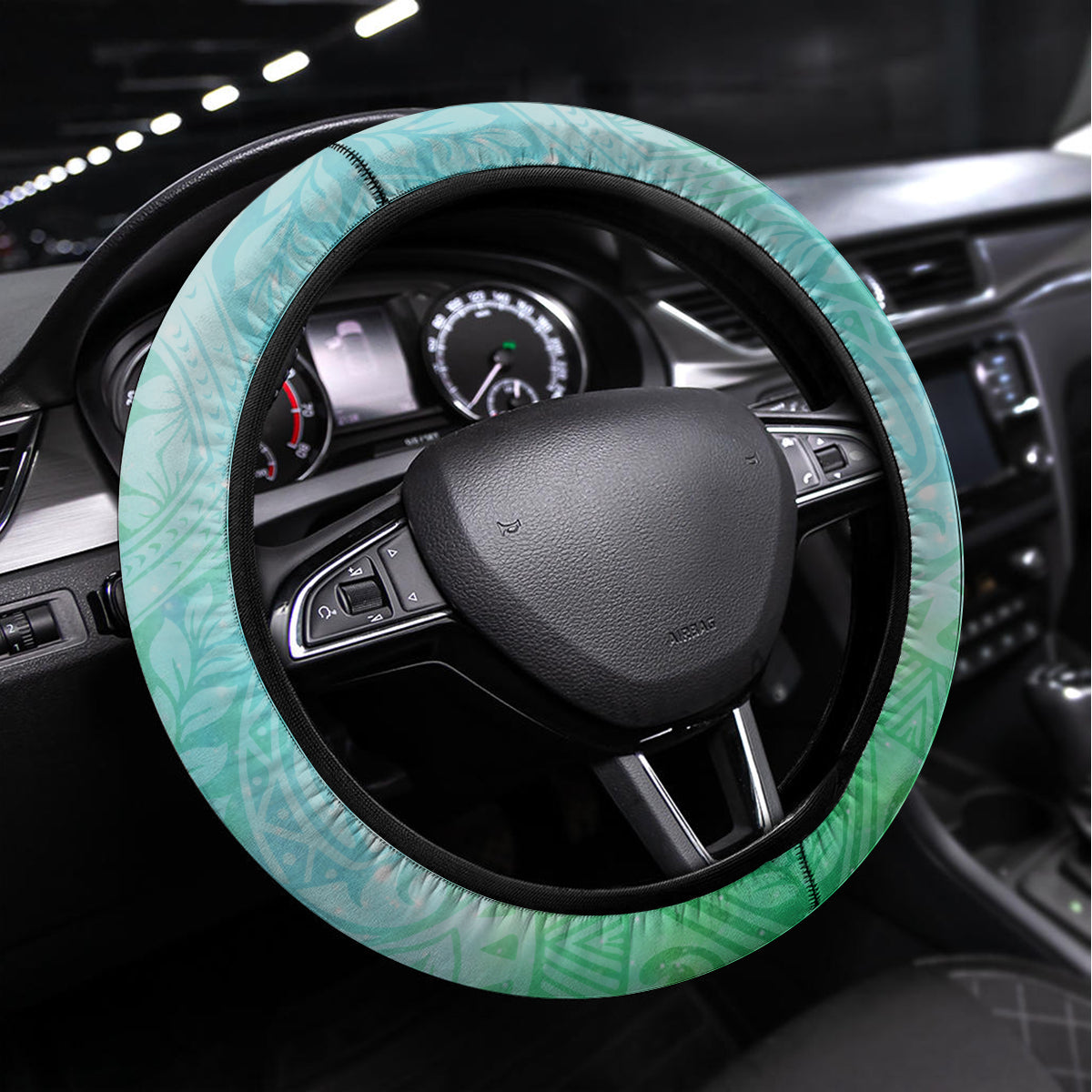 Couple Sea Turtle One Love One Heart Steering Wheel Cover LT05 Universal Fit Aqua - Polynesian Pride