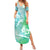 Couple Sea Turtle One Love One Heart Summer Maxi Dress LT05 Women Aqua - Polynesian Pride