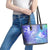 Couple Blue Sea Turtle Heart Love Leather Tote Bag LT05 - Polynesian Pride