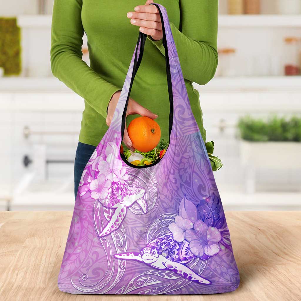 Couple Sea Turtle Love Give Us A Fairytale Grocery Bag