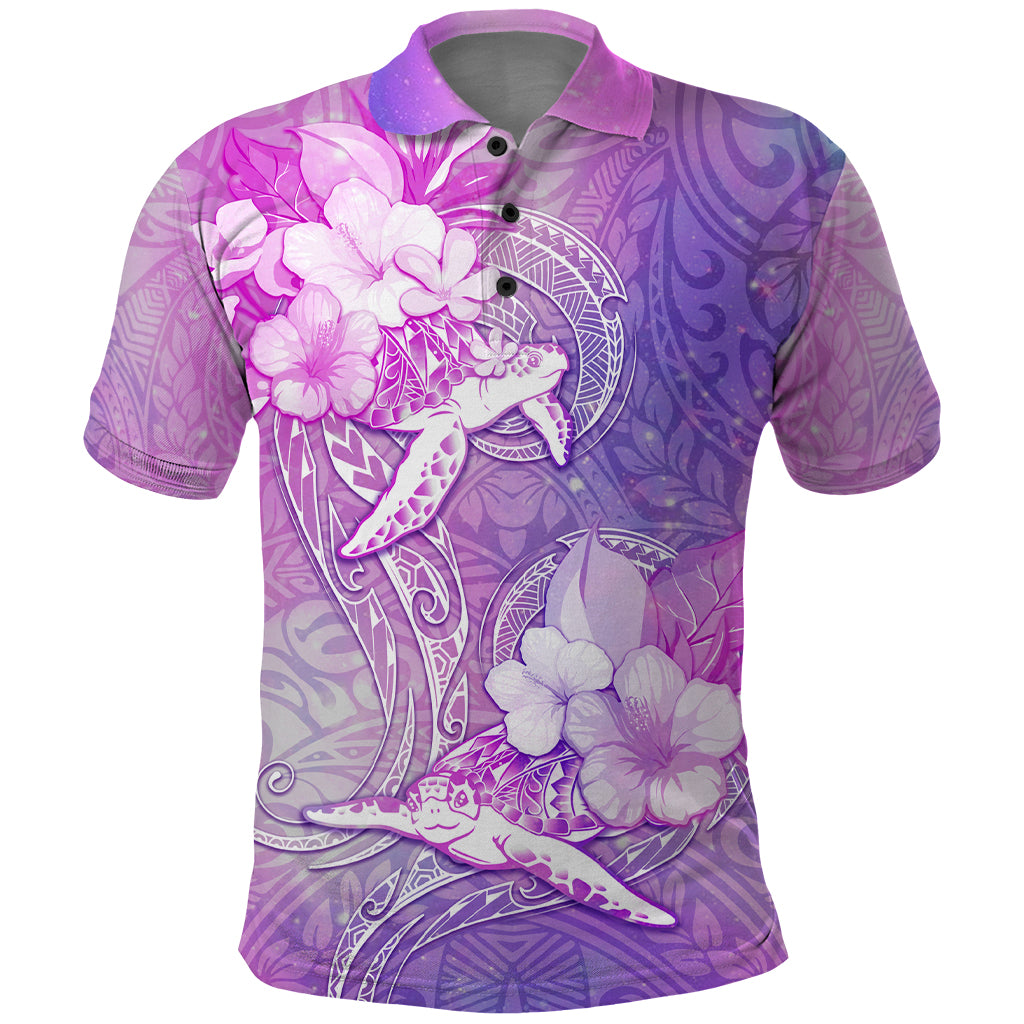 Couple Sea Turtle Love Give Us A Fairytale Polo Shirt LT05 Pink - Polynesian Pride