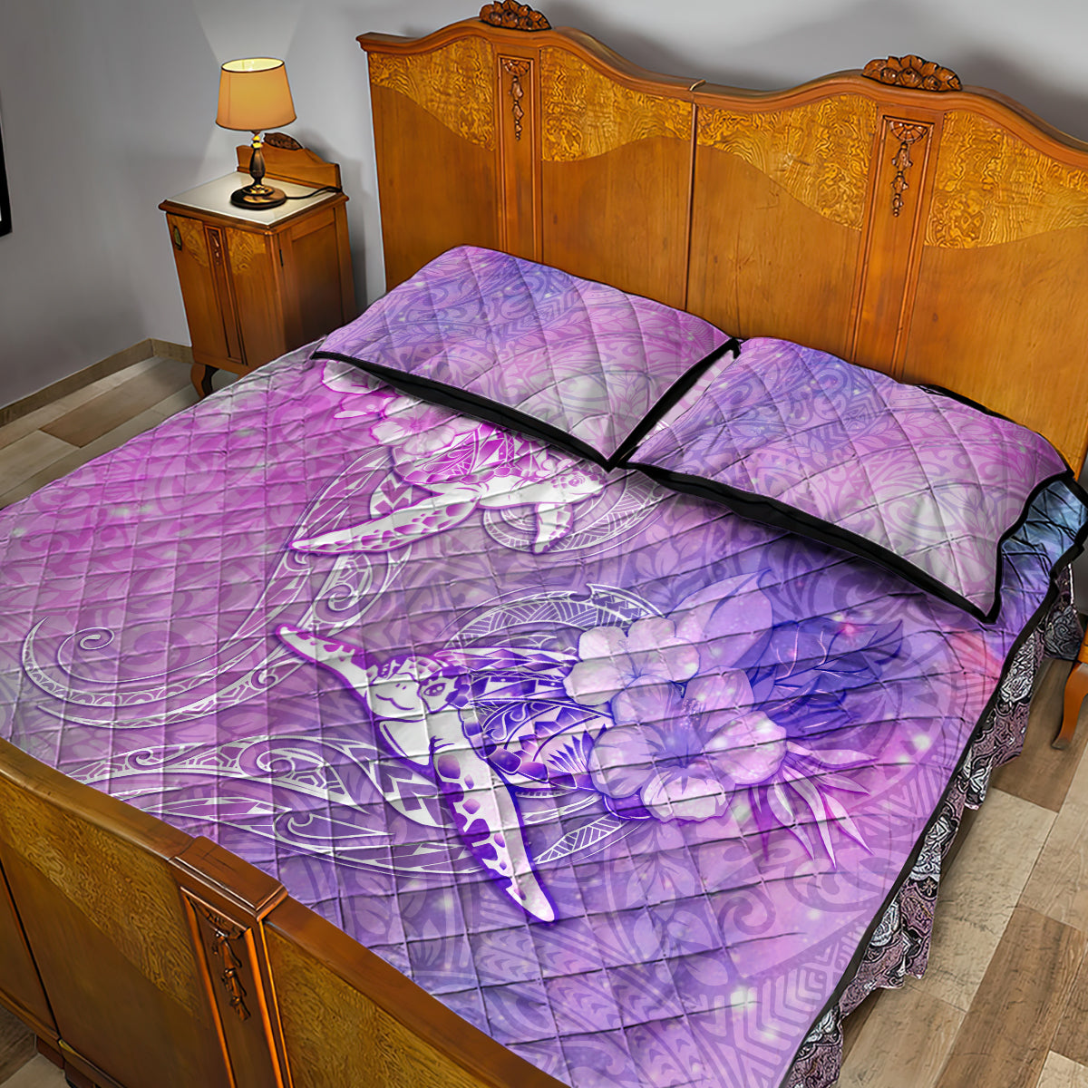 Couple Sea Turtle Love Give Us A Fairytale Quilt Bed Set LT05 - Polynesian Pride