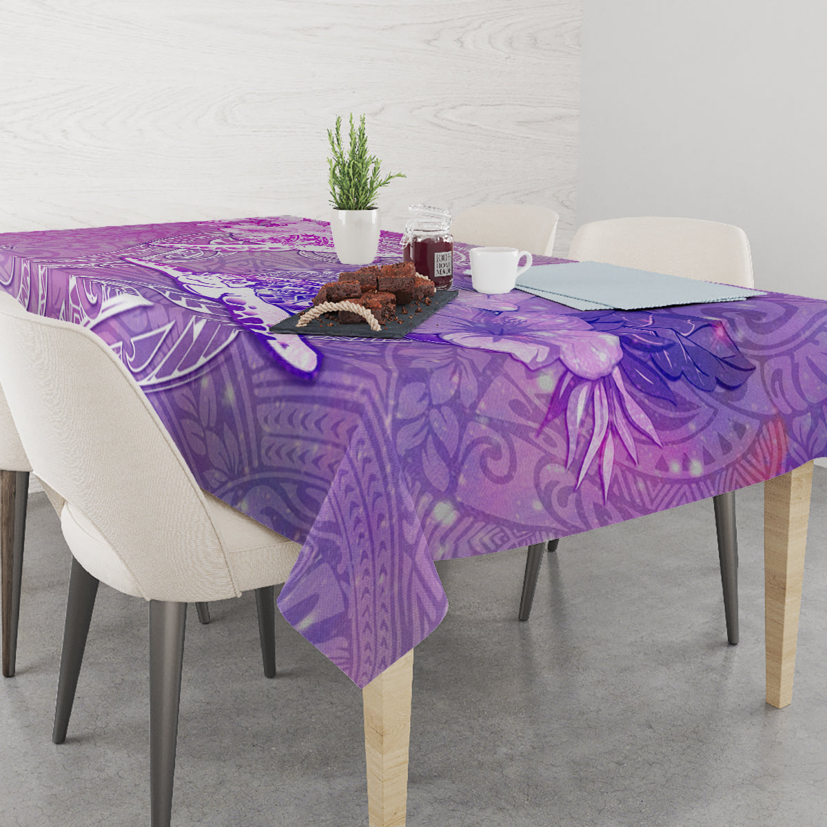 Couple Sea Turtle Love Give Us A Fairytale Tablecloth LT05 - Polynesian Pride