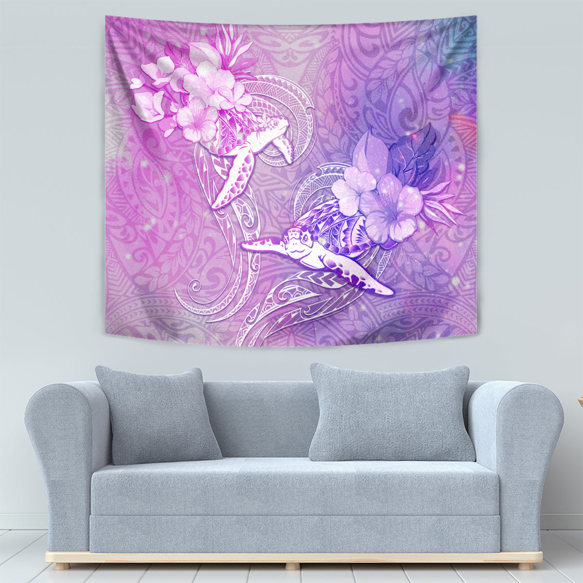 Couple Sea Turtle Love Give Us A Fairytale Tapestry LT05 - Polynesian Pride