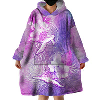 Couple Sea Turtle Love Give Us A Fairytale Wearable Blanket Hoodie LT05 - Polynesian Pride