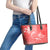 Polynesia Sea Turtle Couple Leather Tote Bag Happy Valentine Day Red LT05 - Polynesian Pride