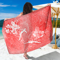 Polynesia Sea Turtle Couple Sarong Happy Valentine Day Red LT05 One Size 44 x 66 inches Red - Polynesian Pride