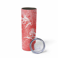 Polynesia Sea Turtle Couple Skinny Tumbler Happy Valentine Day Red LT05