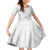 Polynesia Sea Turtle Couple Family Matching Puletasi Dress and Hawaiian Shirt Happy Valentine Day White LT05 Daughter's Dress White - Polynesian Pride