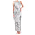 Polynesia Sea Turtle Couple Family Matching Tank Maxi Dress and Hawaiian Shirt Happy Valentine Day White LT05 Mom's Dress White - Polynesian Pride