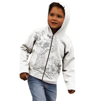 Polynesia Sea Turtle Couple Kid Hoodie Happy Valentine Day White LT05 - Polynesian Pride
