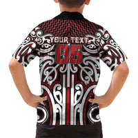 Custom Aotearoa Ngapuhi Family Matching Summer Maxi Dress and Hawaiian Shirt Maori Tribal Pattern Mix Poutama LT05 - Polynesian Pride