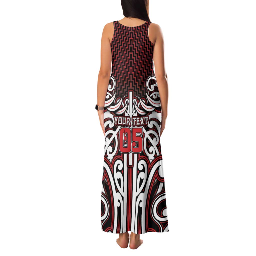 Custom Aotearoa Ngapuhi Family Matching Tank Maxi Dress and Hawaiian Shirt Maori Tribal Pattern Mix Poutama LT05 - Polynesian Pride