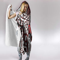 Custom Aotearoa Ngapuhi Hooded Blanket Maori Tribal Pattern Mix Poutama LT05 - Polynesian Pride