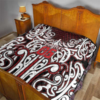 Custom Aotearoa Ngapuhi Quilt Maori Tribal Pattern Mix Poutama
