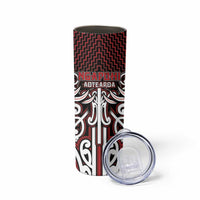Custom Aotearoa Ngapuhi Skinny Tumbler Maori Tribal Pattern Mix Poutama