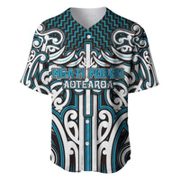 Custom Aotearoa Ngati Porou Baseball Jersey Maori Tribal Pattern Mix Poutama