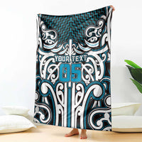 Custom Aotearoa Ngati Porou Blanket Maori Tribal Pattern Mix Poutama