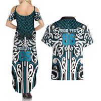 Custom Aotearoa Ngati Porou Couples Matching Summer Maxi Dress and Hawaiian Shirt Maori Tribal Pattern Mix Poutama LT05 - Polynesian Pride