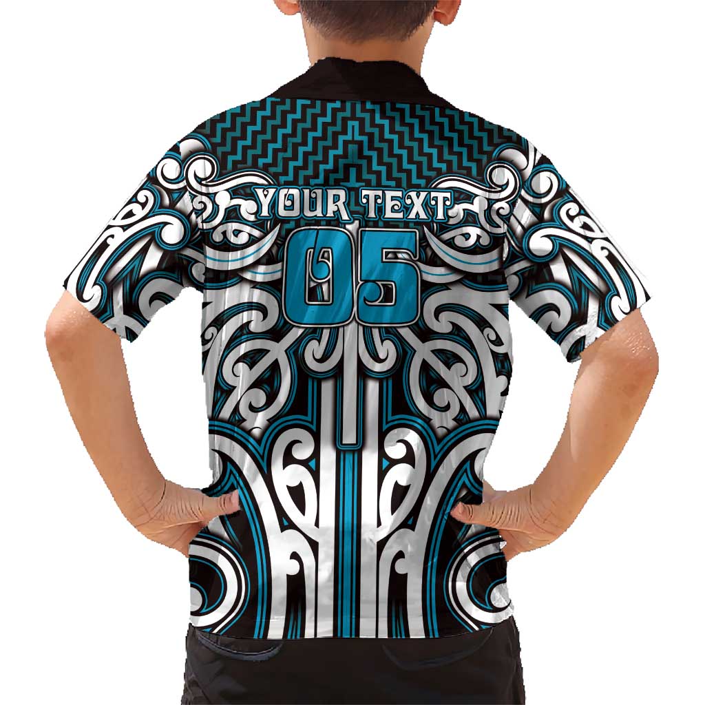 Custom Aotearoa Ngati Porou Family Matching Tank Maxi Dress and Hawaiian Shirt Maori Tribal Pattern Mix Poutama LT05 - Polynesian Pride