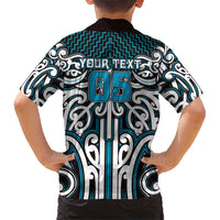 Custom Aotearoa Ngati Porou Family Matching Tank Maxi Dress and Hawaiian Shirt Maori Tribal Pattern Mix Poutama LT05 - Polynesian Pride
