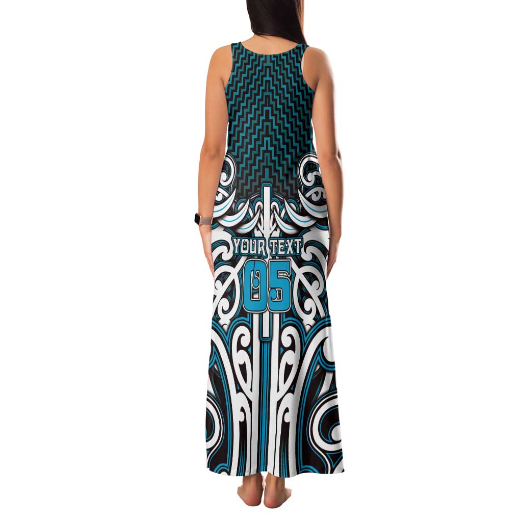 Custom Aotearoa Ngati Porou Family Matching Tank Maxi Dress and Hawaiian Shirt Maori Tribal Pattern Mix Poutama LT05 - Polynesian Pride