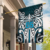 Custom Aotearoa Ngati Porou Garden Flag Maori Tribal Pattern Mix Poutama