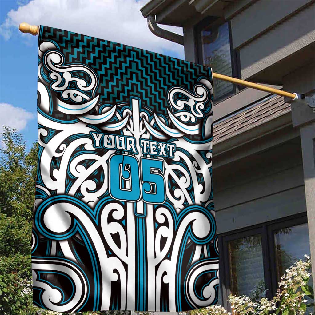 Custom Aotearoa Ngati Porou Garden Flag Maori Tribal Pattern Mix Poutama