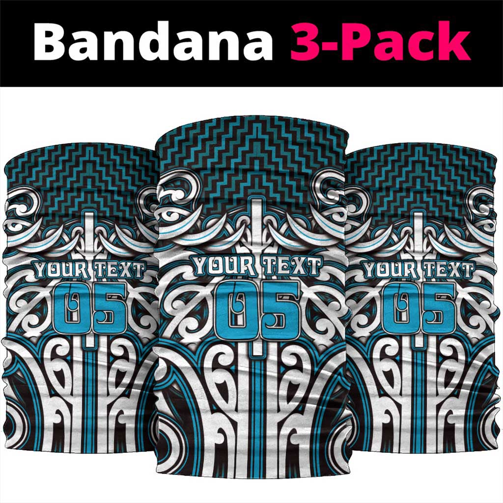 Custom Aotearoa Ngati Porou Neck Gaiter Maori Tribal Pattern Mix Poutama