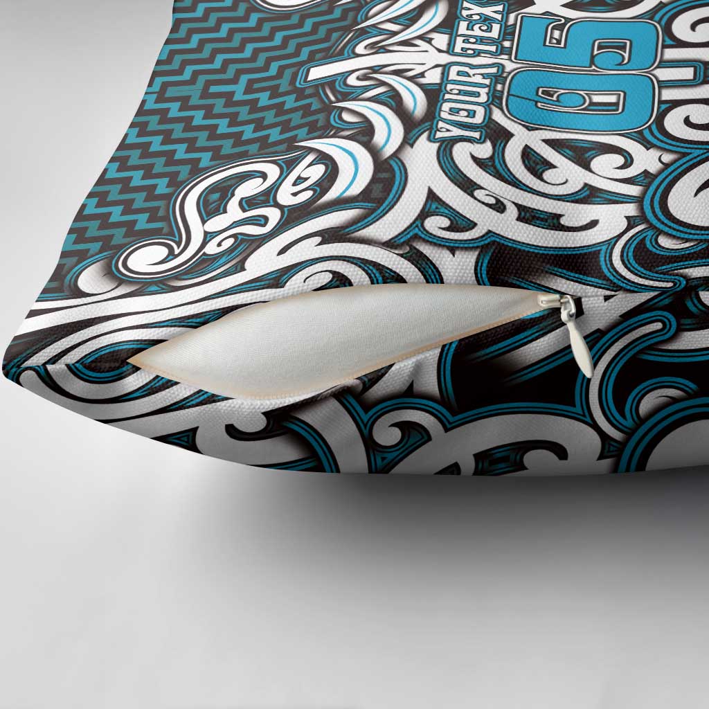 Custom Aotearoa Ngati Porou Pillow Cover Maori Tribal Pattern Mix Poutama