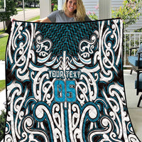 Custom Aotearoa Ngati Porou Quilt Maori Tribal Pattern Mix Poutama