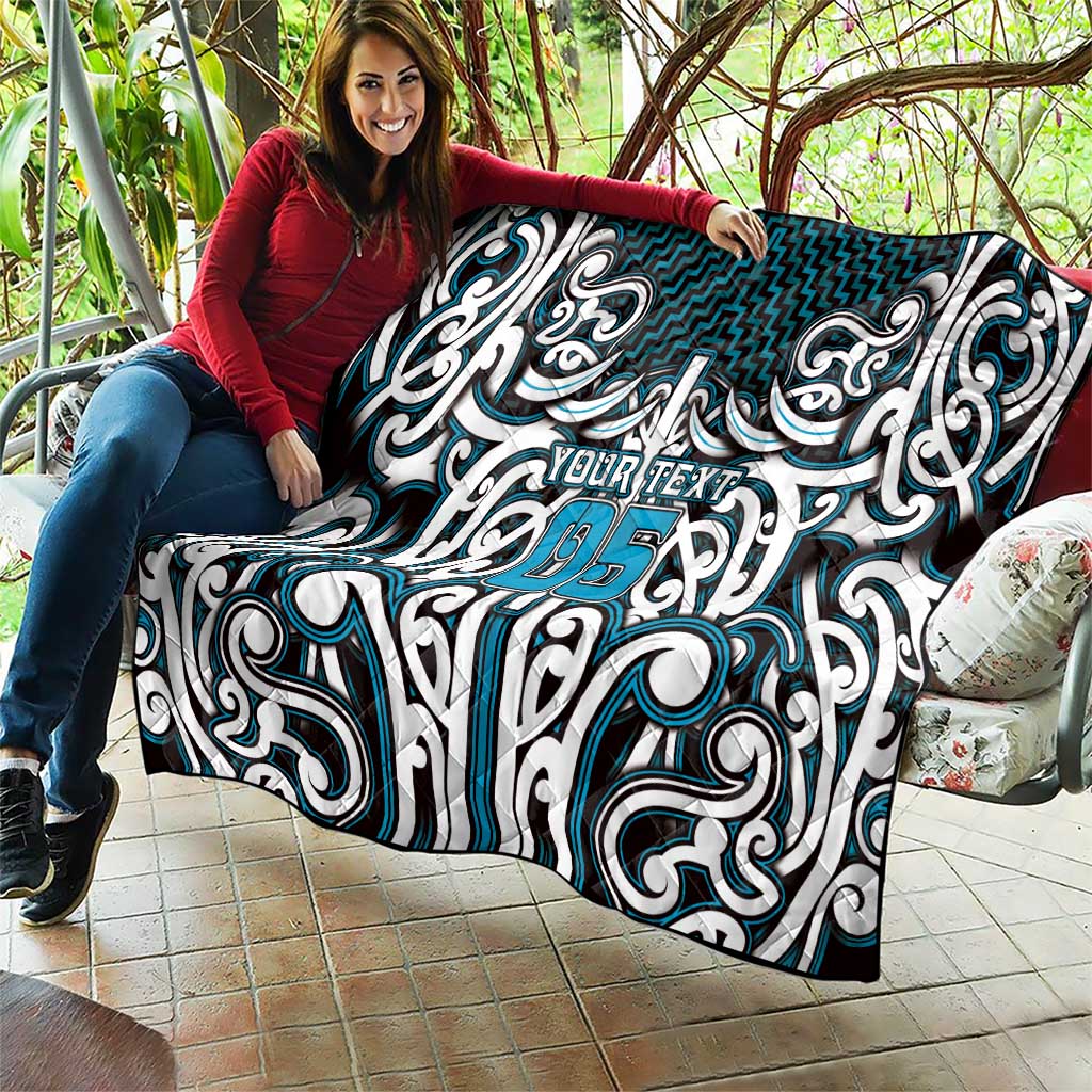 Custom Aotearoa Ngati Porou Quilt Maori Tribal Pattern Mix Poutama