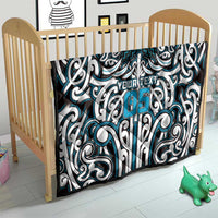 Custom Aotearoa Ngati Porou Quilt Maori Tribal Pattern Mix Poutama