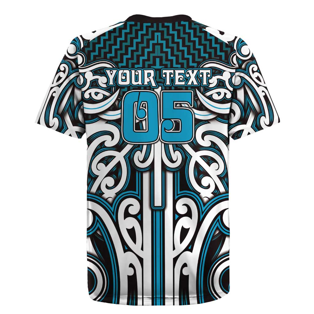 Custom Aotearoa Ngati Porou Rugby Jersey Maori Tribal Pattern Mix Poutama