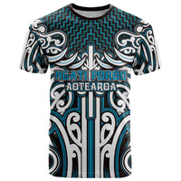 Custom Aotearoa Ngati Porou T Shirt Maori Tribal Pattern Mix Poutama