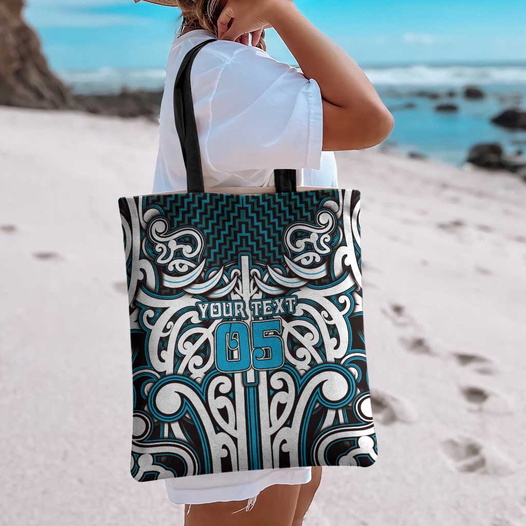 Custom Aotearoa Ngati Porou Tote Bag Maori Tribal Pattern Mix Poutama