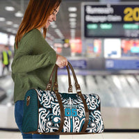 Custom Aotearoa Ngati Porou Travel Bag Maori Tribal Pattern Mix Poutama