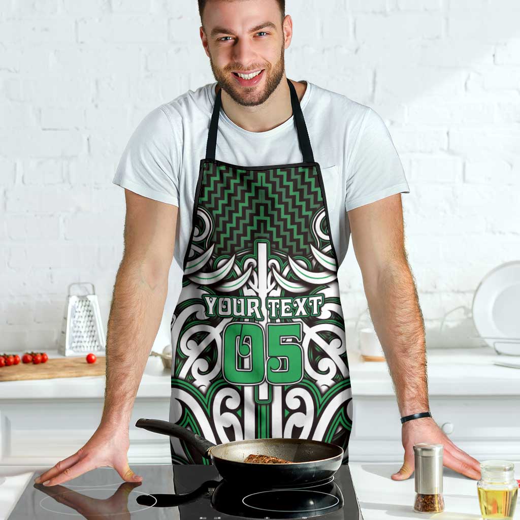 Custom Aotearoa Ngai Tahu Apron Maori Tribal Pattern Mix Poutama