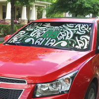 Custom Aotearoa Ngai Tahu Auto Sun Shade Maori Tribal Pattern Mix Poutama