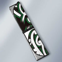 Custom Aotearoa Ngai Tahu Auto Sun Shade Maori Tribal Pattern Mix Poutama