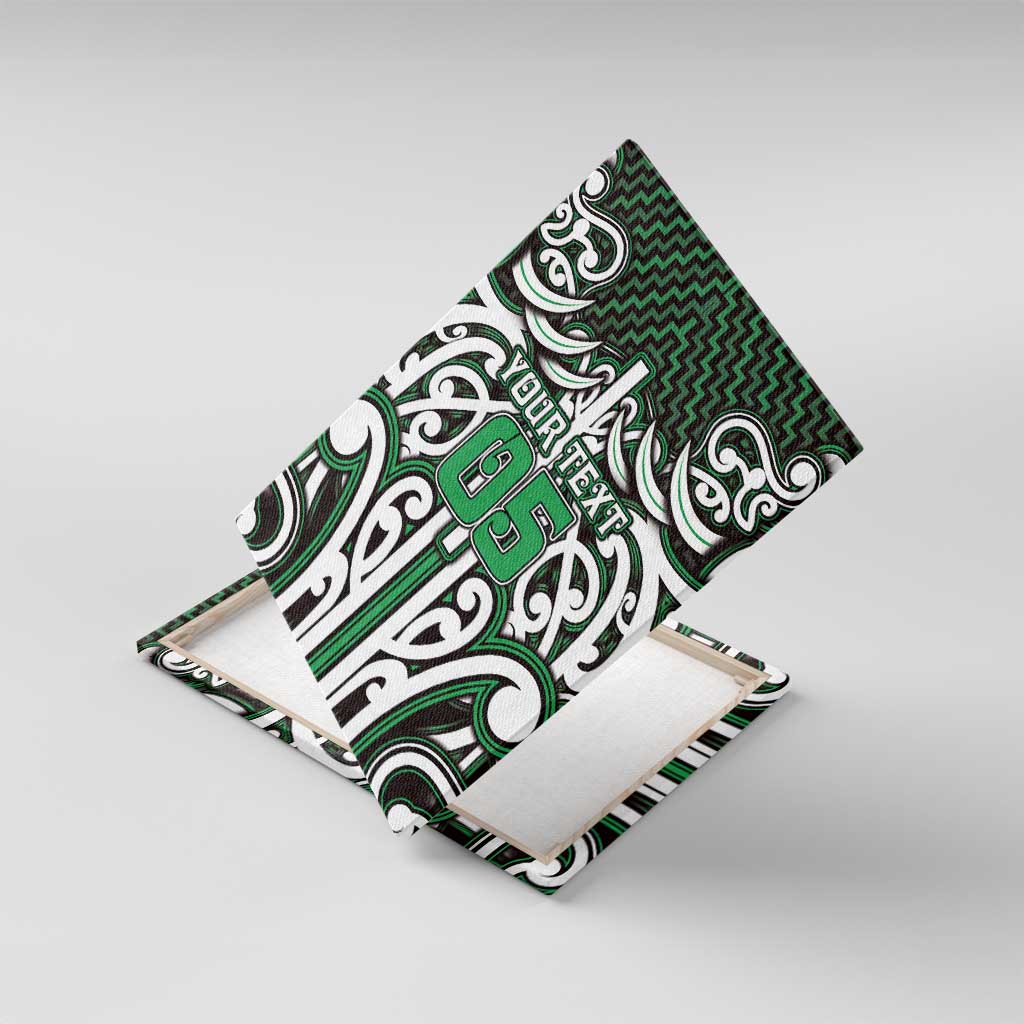 Custom Aotearoa Ngai Tahu Canvas Wall Art Maori Tribal Pattern Mix Poutama