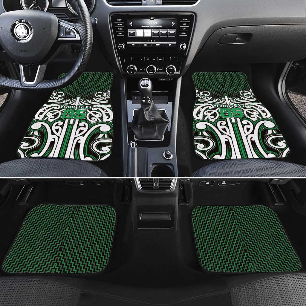 Custom Aotearoa Ngai Tahu Car Mats Maori Tribal Pattern Mix Poutama