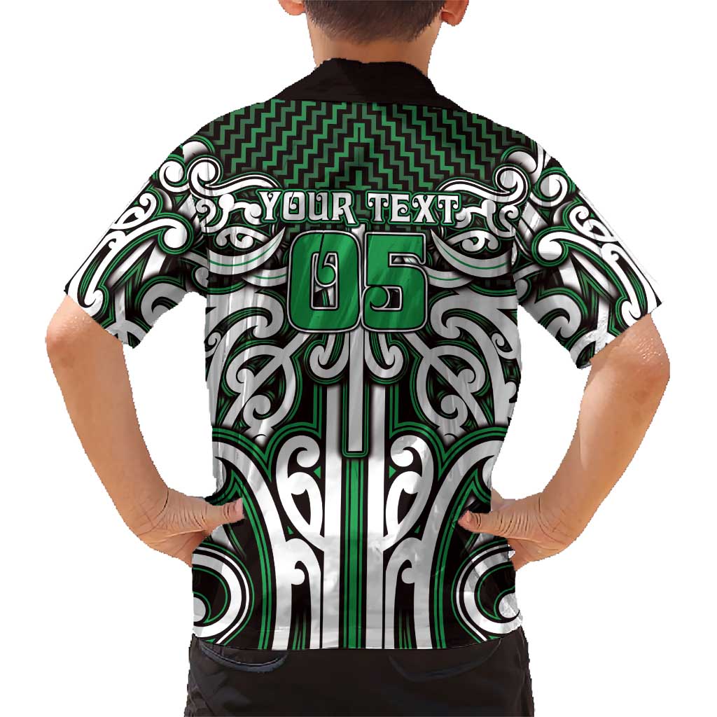 Custom Aotearoa Ngai Tahu Family Matching Off The Shoulder Long Sleeve Dress and Hawaiian Shirt Maori Tribal Pattern Mix Poutama LT05 - Polynesian Pride