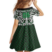 Custom Aotearoa Ngai Tahu Family Matching Off Shoulder Short Dress and Hawaiian Shirt Maori Tribal Pattern Mix Poutama LT05 - Polynesian Pride