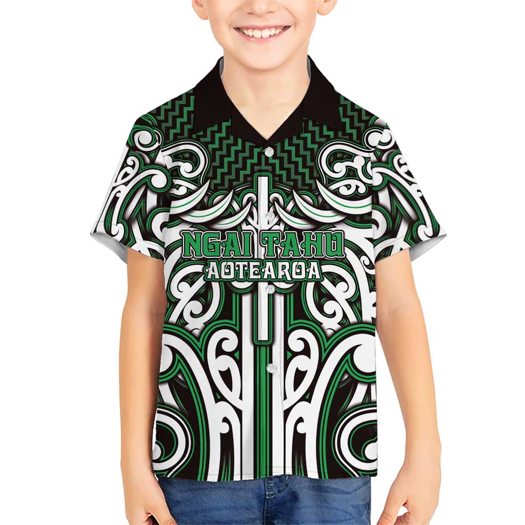 Custom Aotearoa Ngai Tahu Hawaiian Shirt Maori Tribal Pattern Mix Poutama